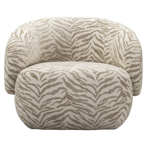 Lounge stoel Milano beige tiger