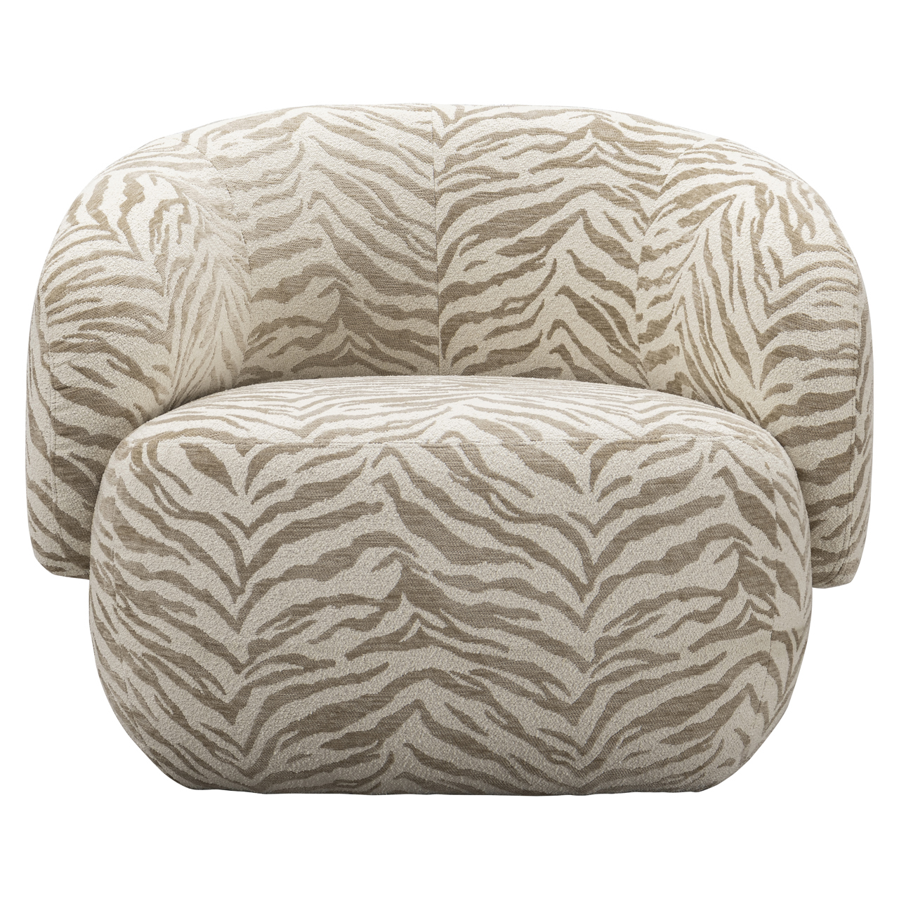 Lounge stoel Milano beige tiger - Afbeelding 3