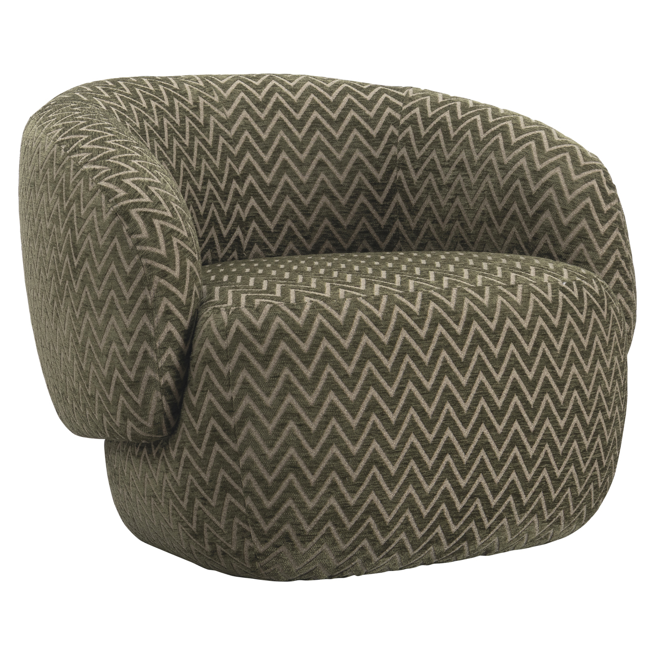 Lounge stoel Milano moss chevron - Afbeelding 2