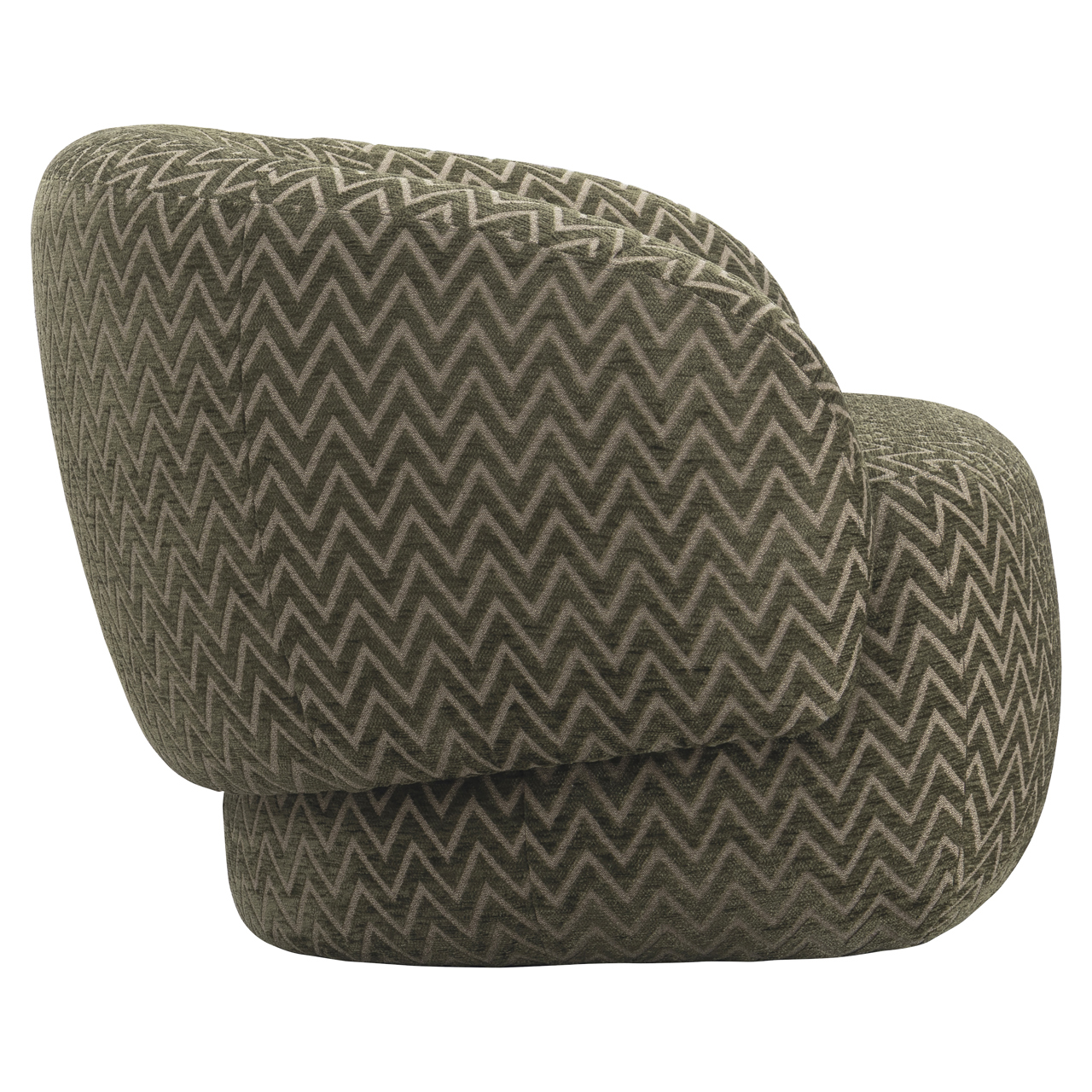 Lounge stoel Milano moss chevron - Afbeelding 4