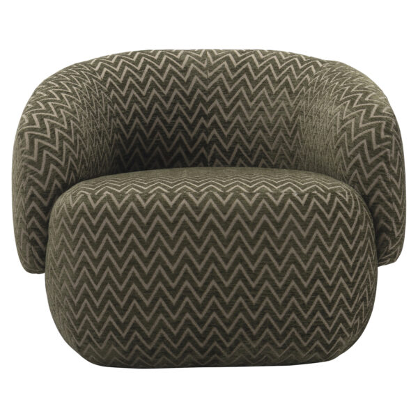 Lounge stoel Milano moss chevron