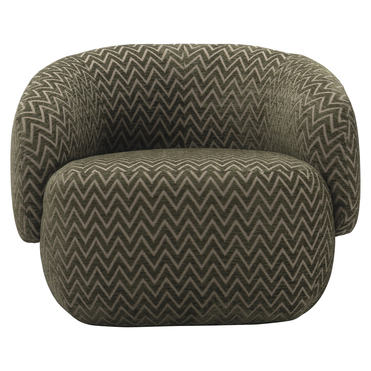 Lounge stoel Milano moss chevron - Afbeelding 3