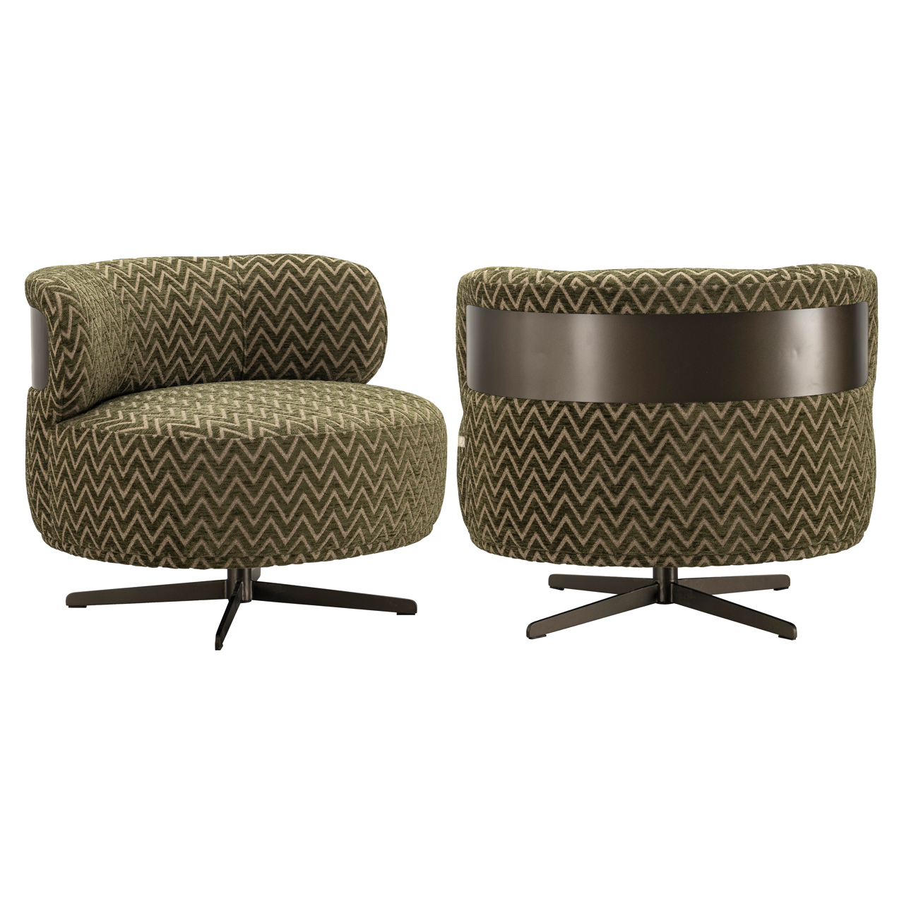 Lounge stoel Lauren moss chevron
