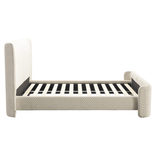 Bed Divana beige chevron 160x200