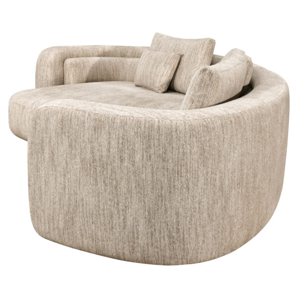 Bank Angusto natural softweave lounge left