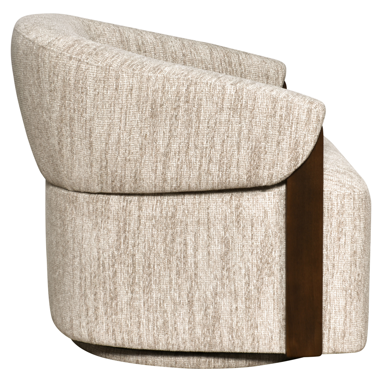 Lounge stoel Marina natural softweave swivel fire retardant - Afbeelding 4