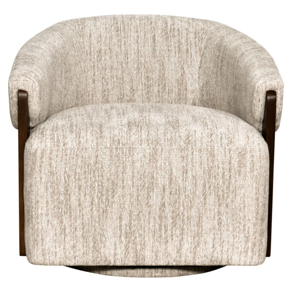 Lounge stoel Marina natural softweave swivel fire retardant