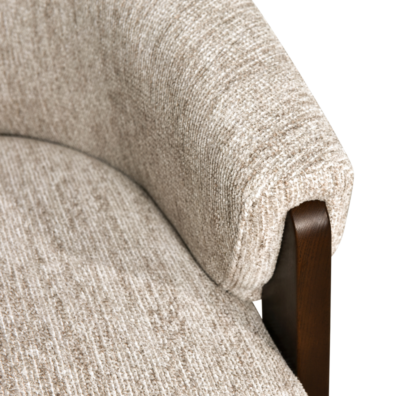 Lounge stoel Marina natural softweave swivel fire retardant - Afbeelding 7