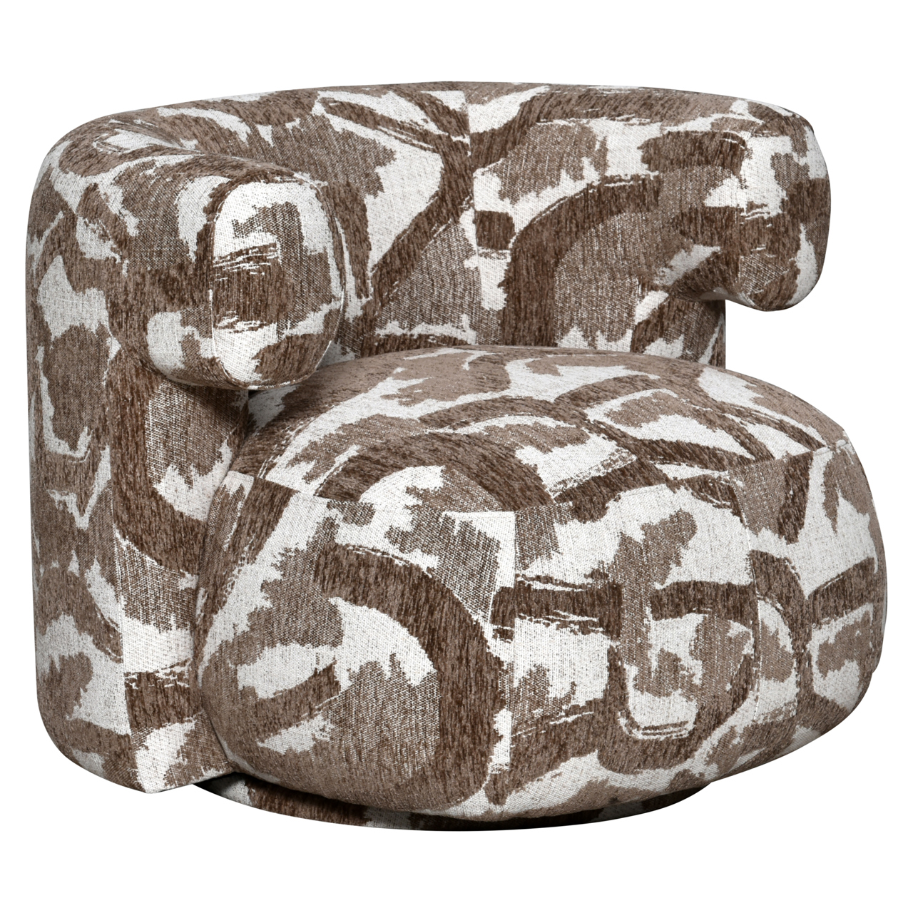 Lounge stoel Talley brown nature swivel - Afbeelding 2