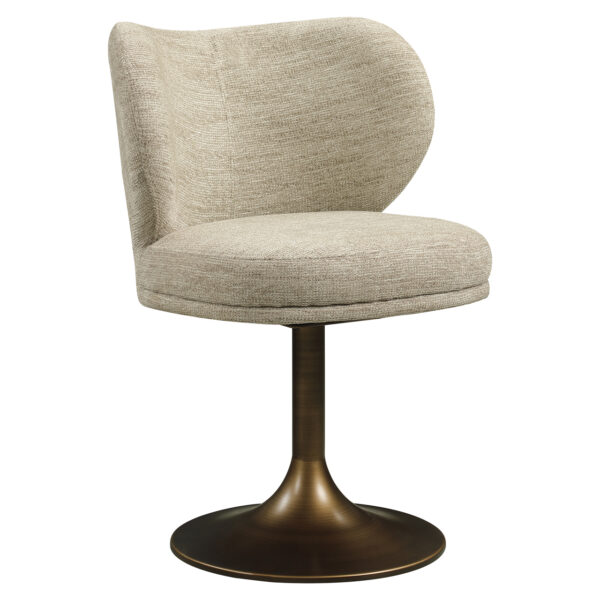 Eetkamerstoel Amely natural softweave swivel