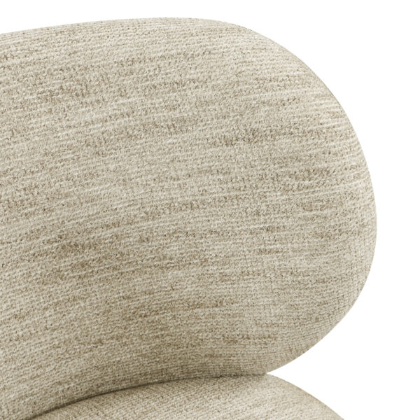Eetkamerstoel Amely natural softweave swivel