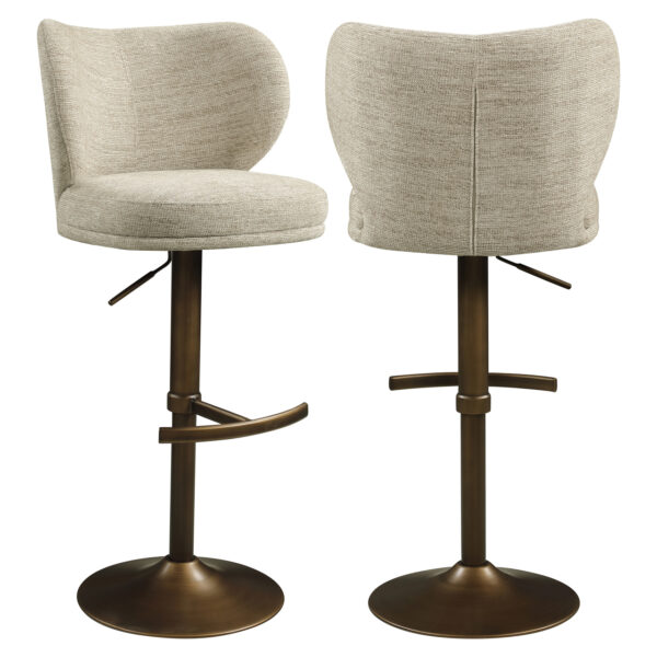 Barstoel Amely natural softweave swivel