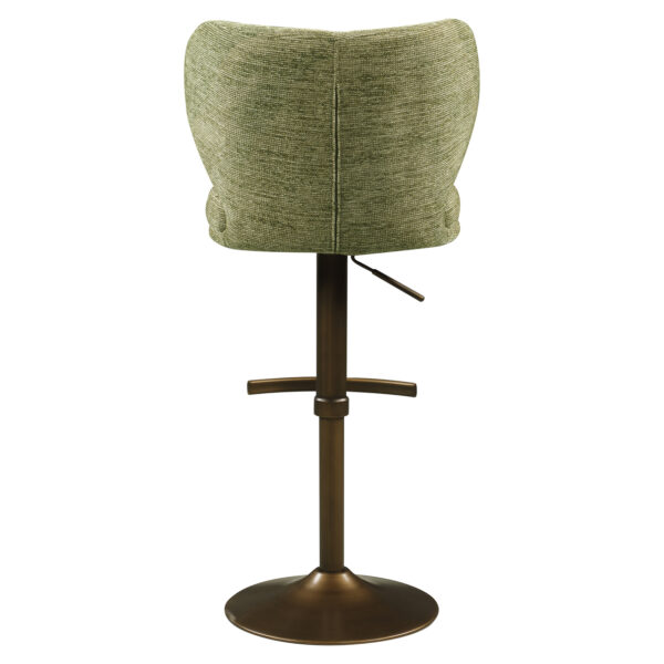 Barstoel Amely pistache softweave swivel