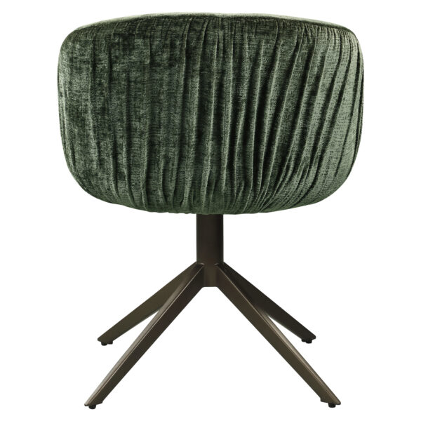 Eetkamerstoel Cassi sage chenille swivel