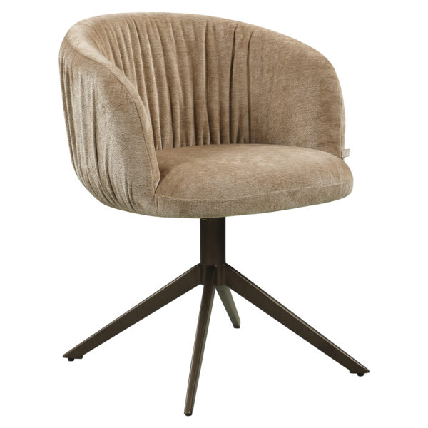 Eetkamerstoel Cassi sand soft swivel