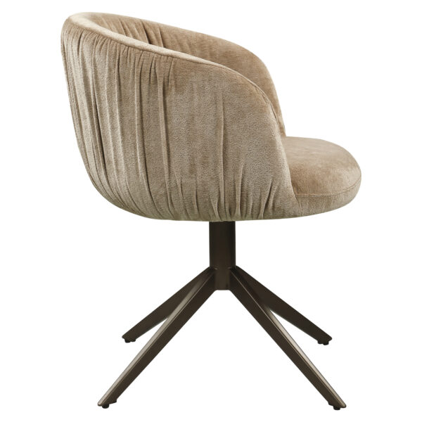 Eetkamerstoel Cassi sand soft swivel