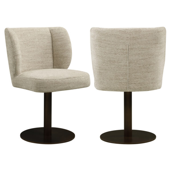 Eetkamerstoel Fiona natural softweave swivel