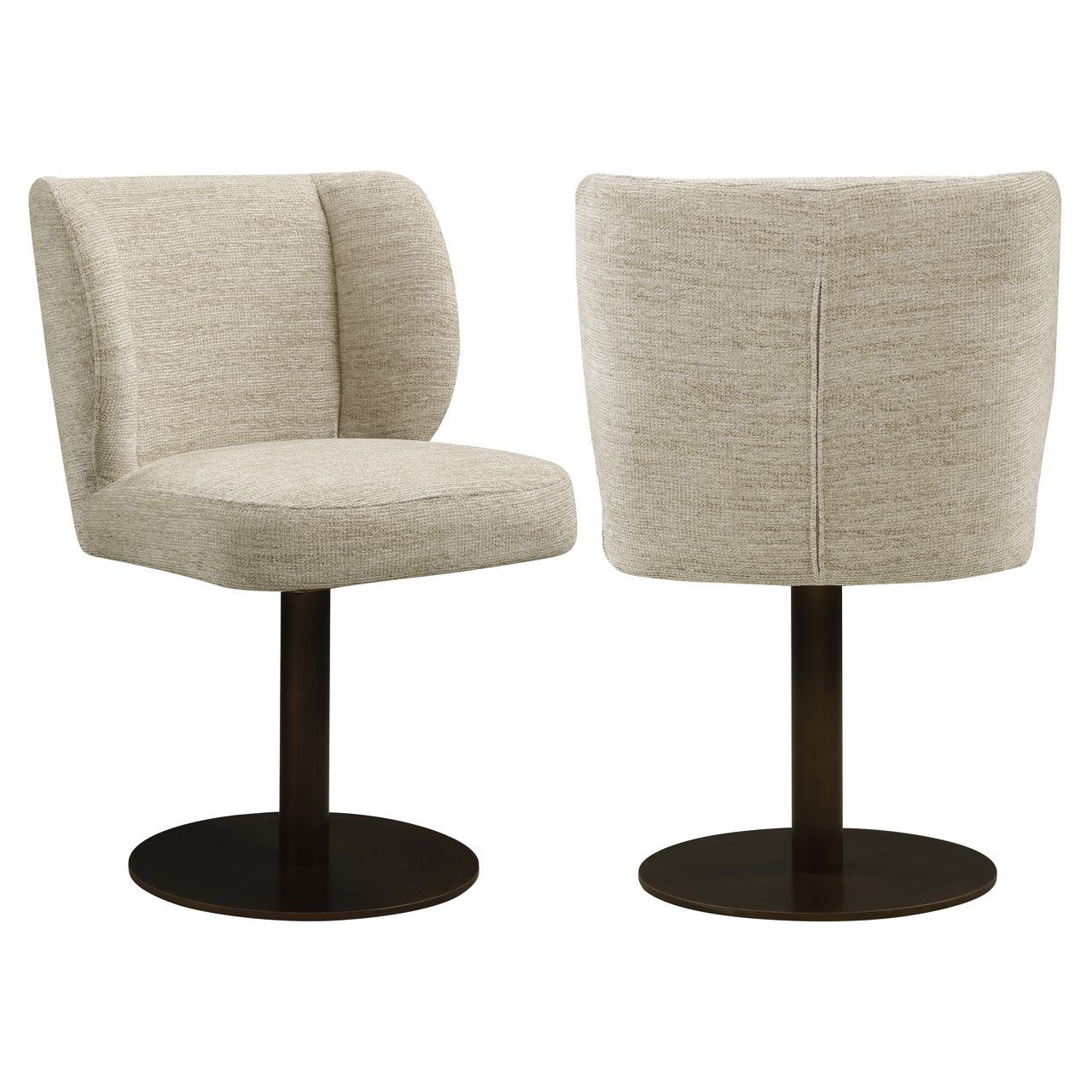 Eetkamerstoel Fiona natural softweave swivel