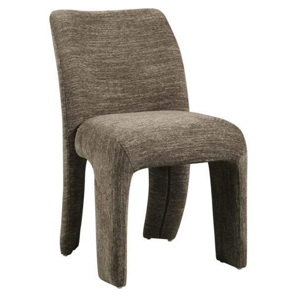 Eetkamerstoel Maya brown softweave (Set of 2)
