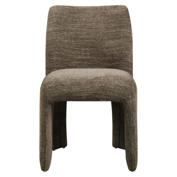 Eetkamerstoel Maya brown softweave (Set of 2)
