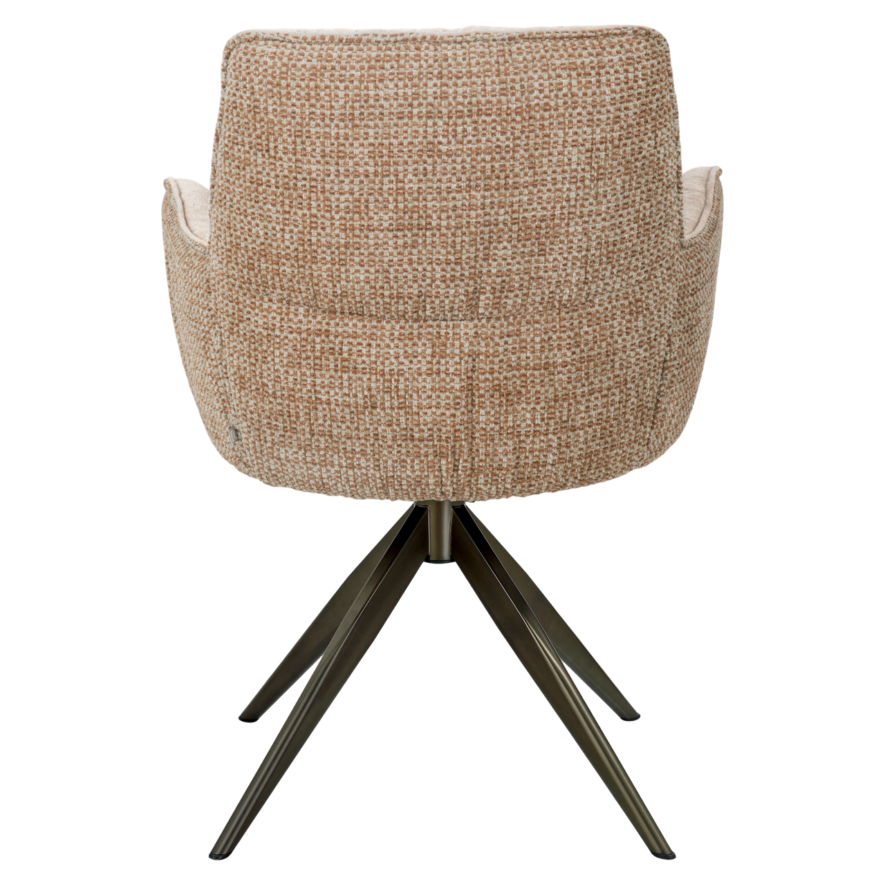 Eetkamerstoel Chase ginger jacquard swivel - Afbeelding 5