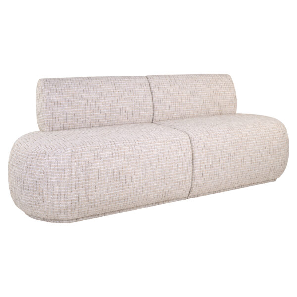 Eetkamer bank Sorrobon trendy cream open end left straight