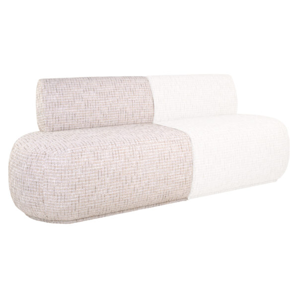 Eetkamer bank Sorrobon trendy cream open end left straight