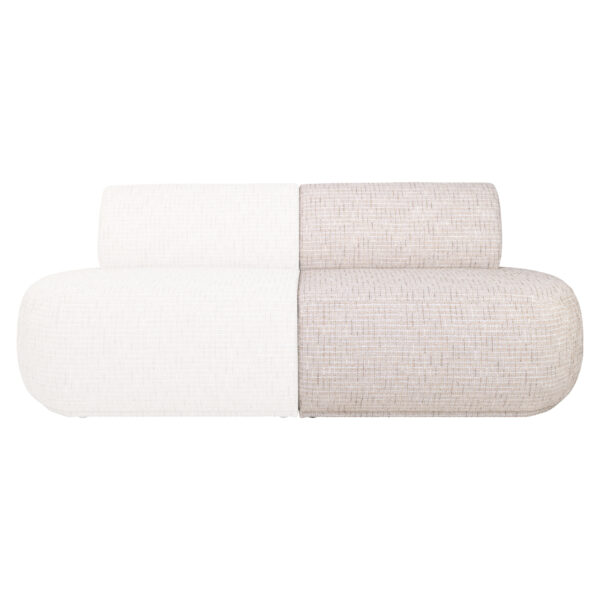 Eetkamer bank Sorrobon trendy cream open end right straight