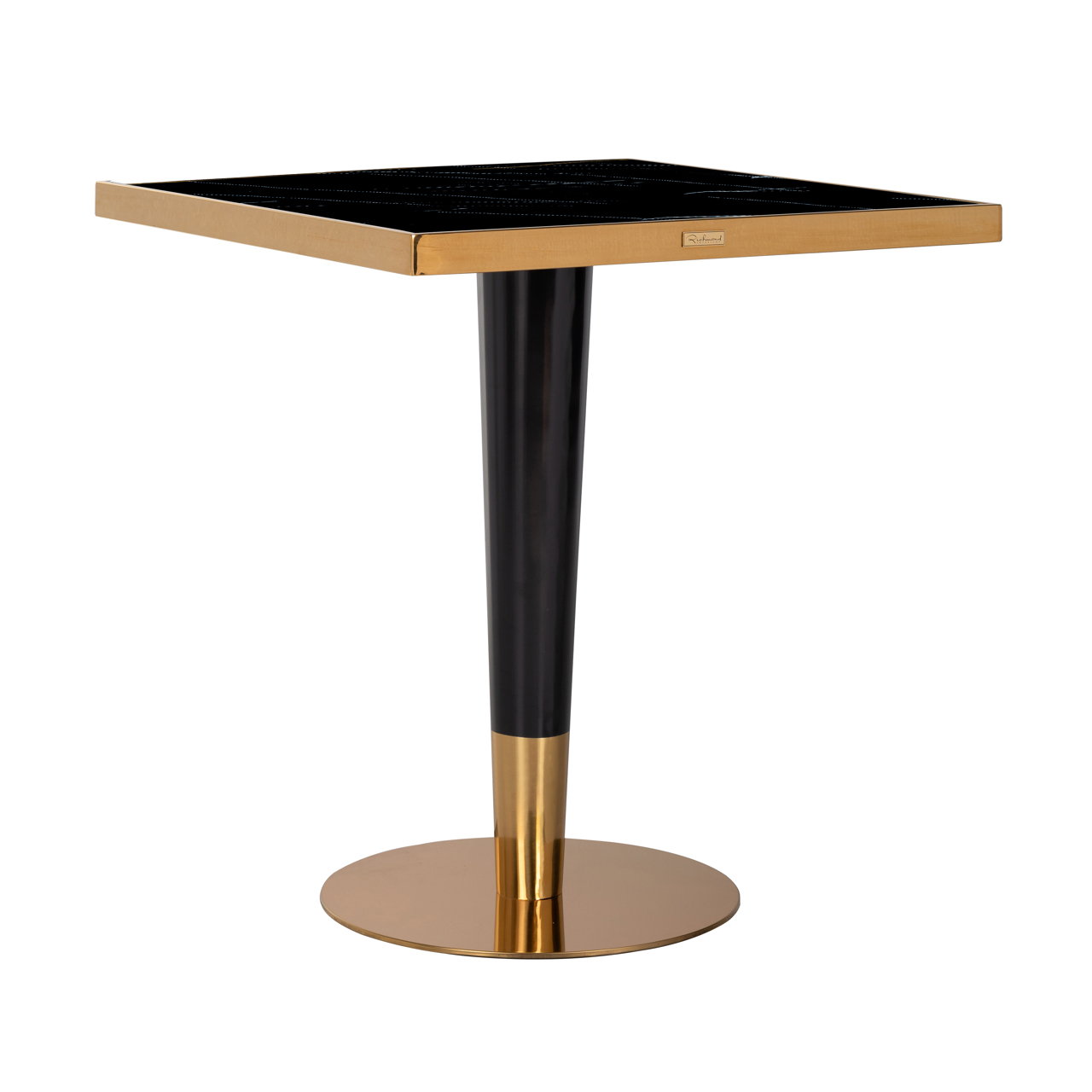 Bistrotafel Can Roca black/gold 70×70