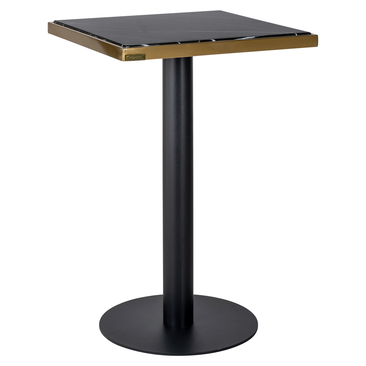 Bistrotafel Zenza black/gold 50×50