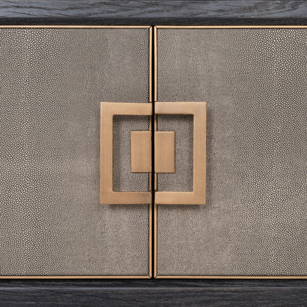 TV-meubel Bloomville brass shagreen