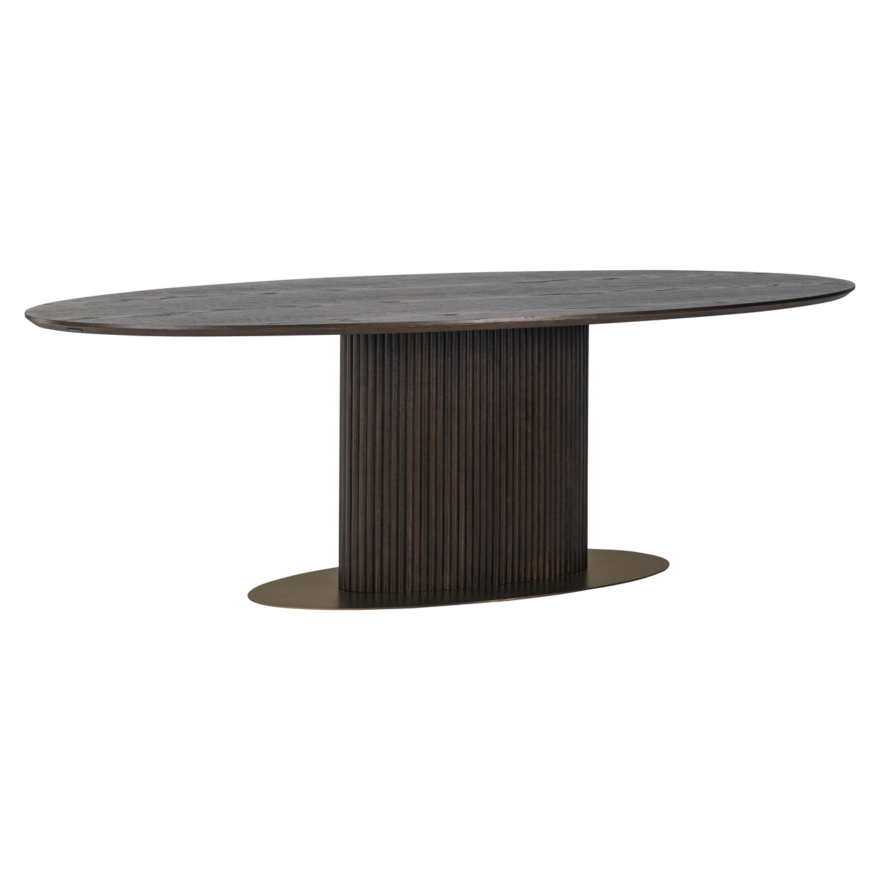 Eettafel Luxor brown oval 235