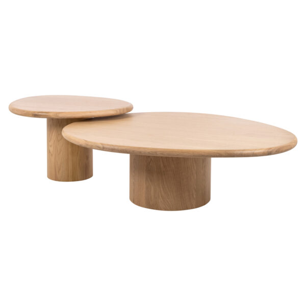 Salontafel Oakley natural oak (Set of 2)