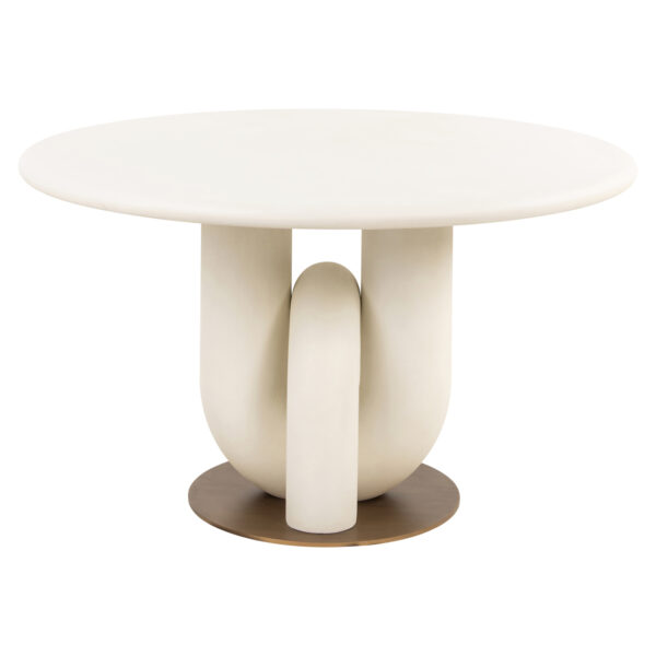 Eettafel Winslow white 135Ø