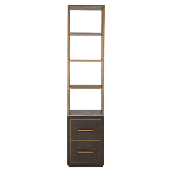 Wandkast Carter brown small 2-drawers