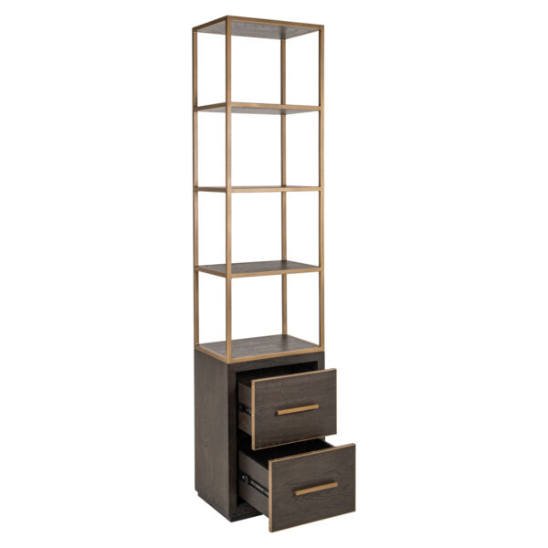 Wandkast Carter brown small 2-drawers