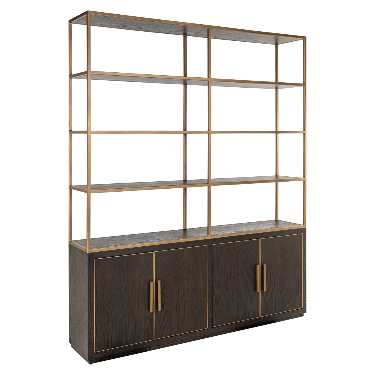 Wandkast Carter brown large 4-doors