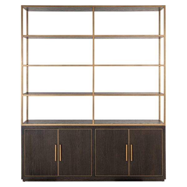 Wandkast Carter brown large 4-doors