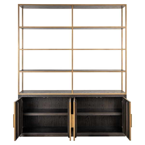 Wandkast Carter brown large 4-doors