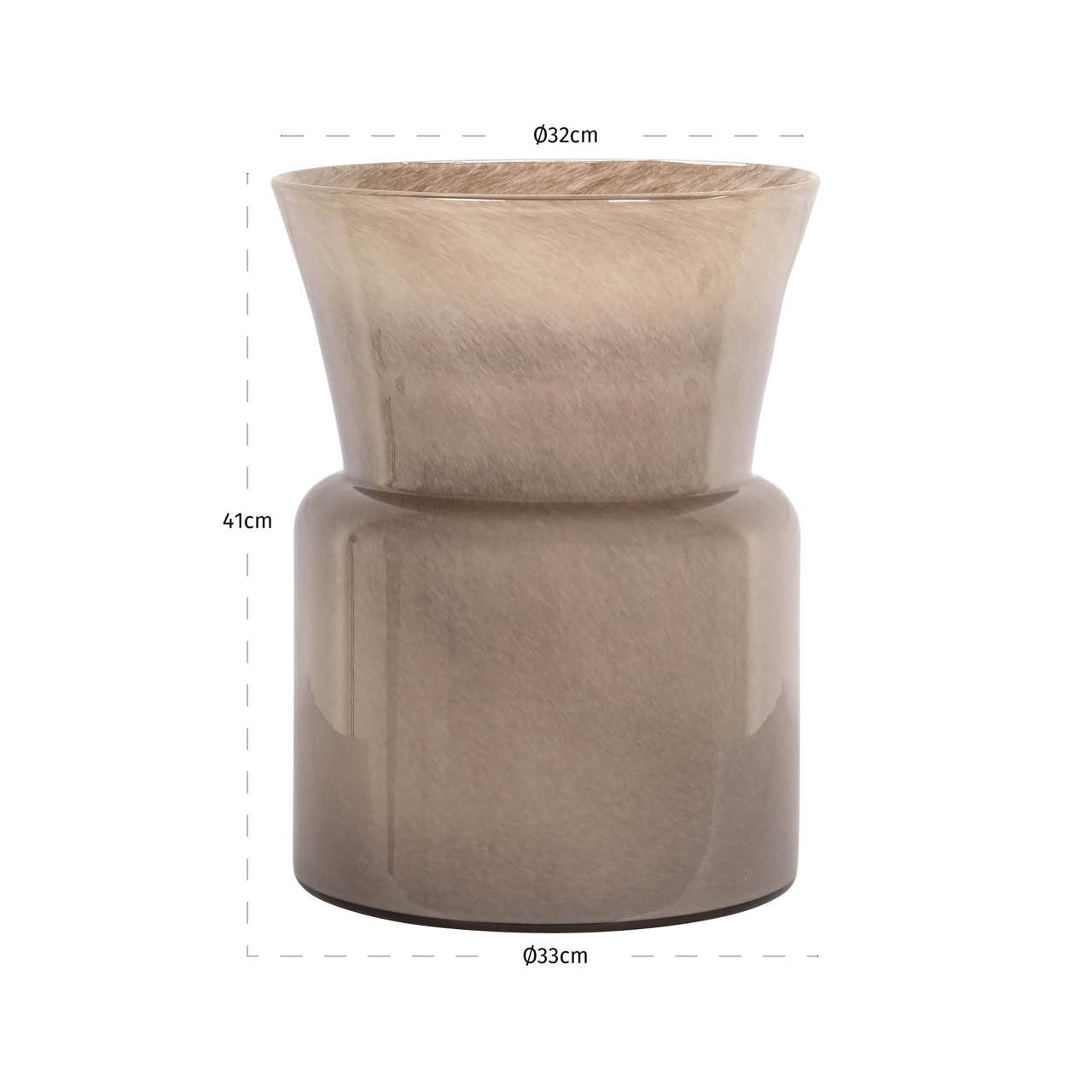 Vaas Milo taupe - Afbeelding 2