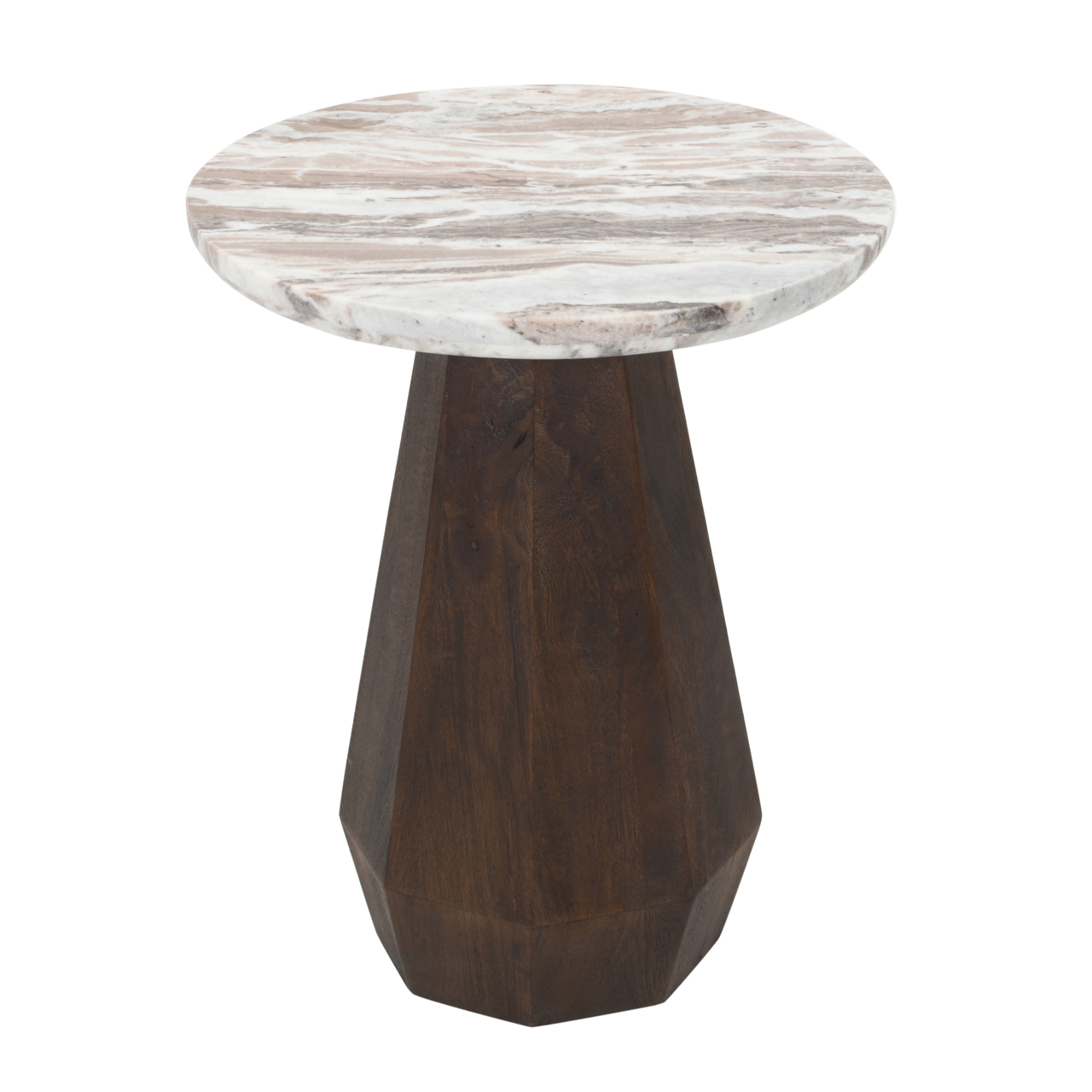 Bijzettafel Oberoy Blush beige 45Ø