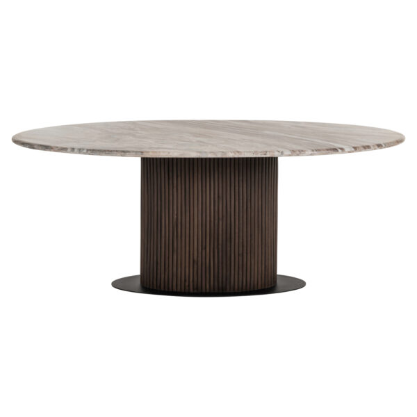 Eettafel Rashford Blush beige oval 200