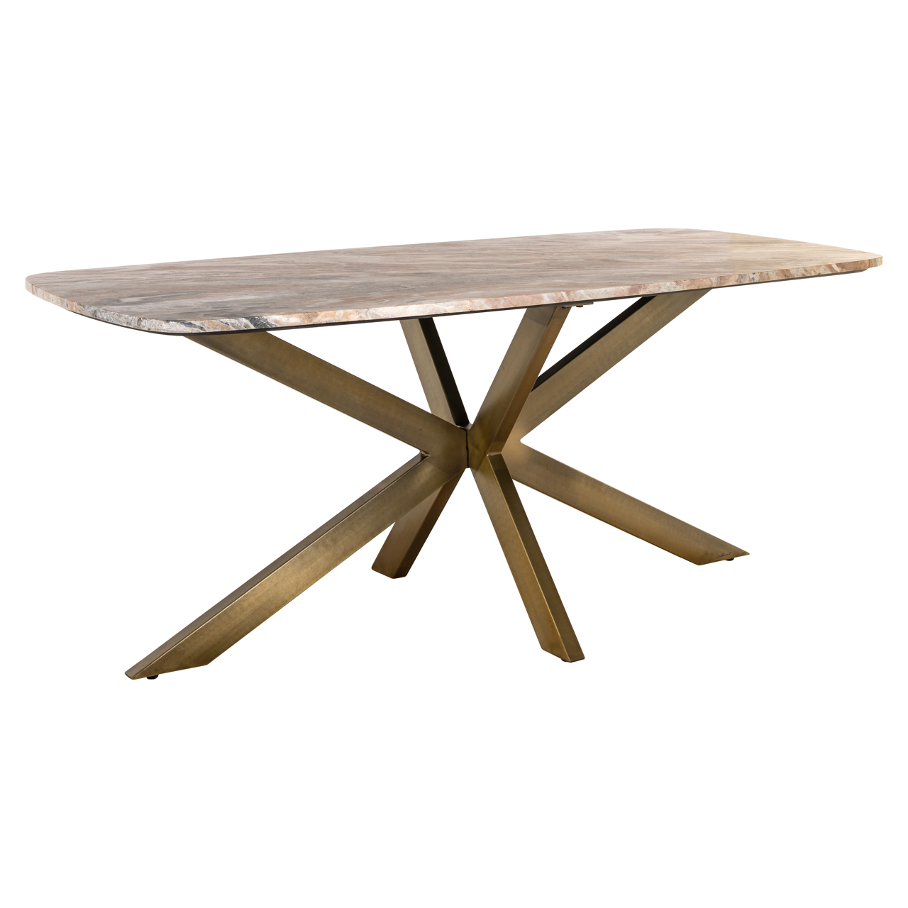 Eettafel Bottega Blush beige danish oval 190