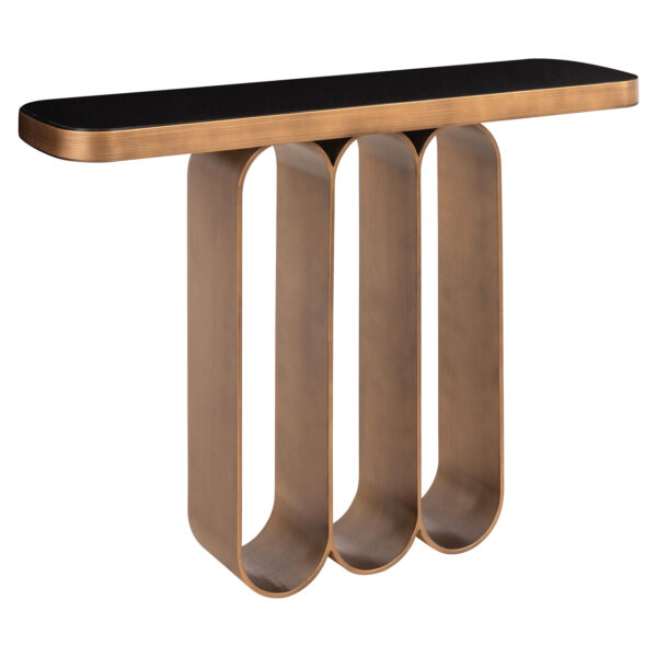 Console Locarno brushed gold