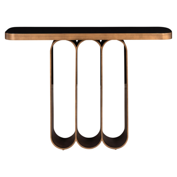 Console Locarno brushed gold