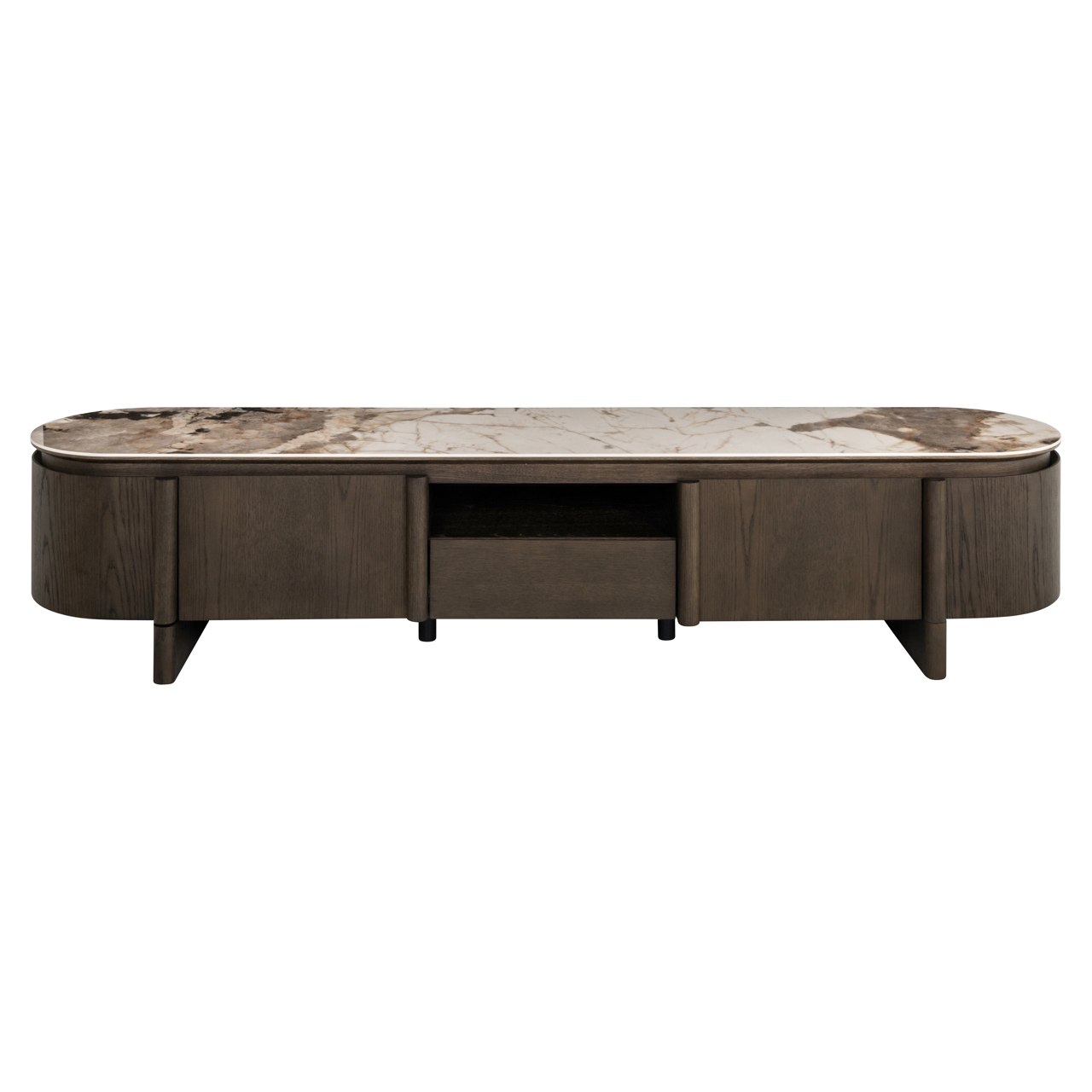 TV-meubel Langford brown - Afbeelding 2