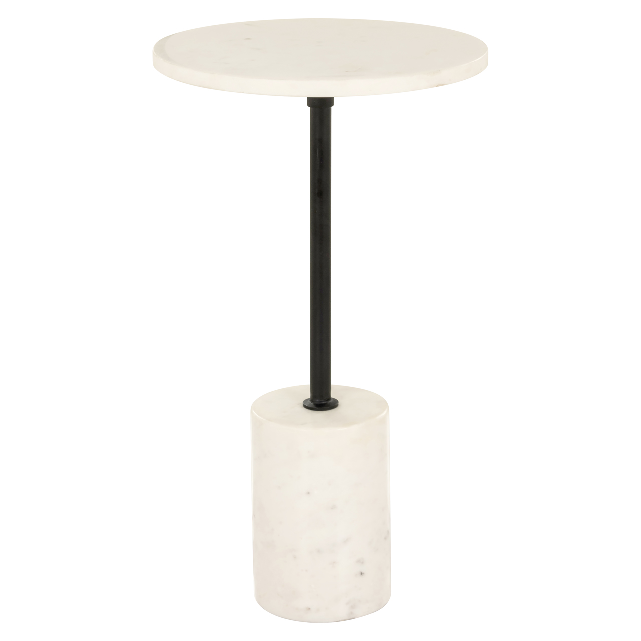 Bijzettafel Misty black/white 30Ø