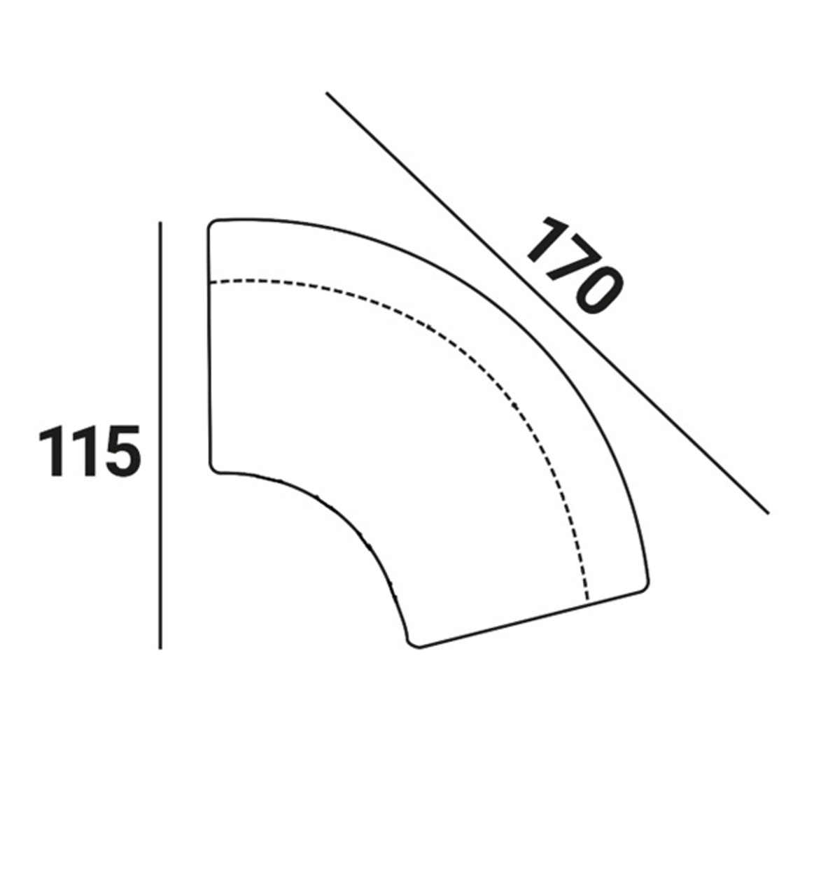 Eetkamer bank Sorrobon customized round - Afbeelding 7