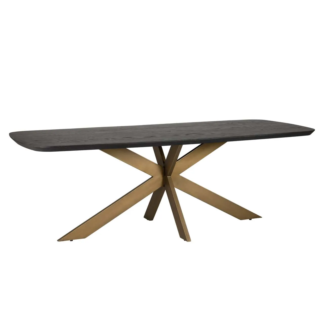 Eettafel Cambon donkerbruin Deens ovaal 230 cm