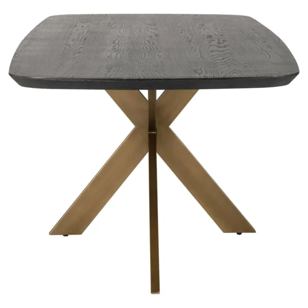 Eettafel Cambon donkerbruin Deens ovaal 230 cm